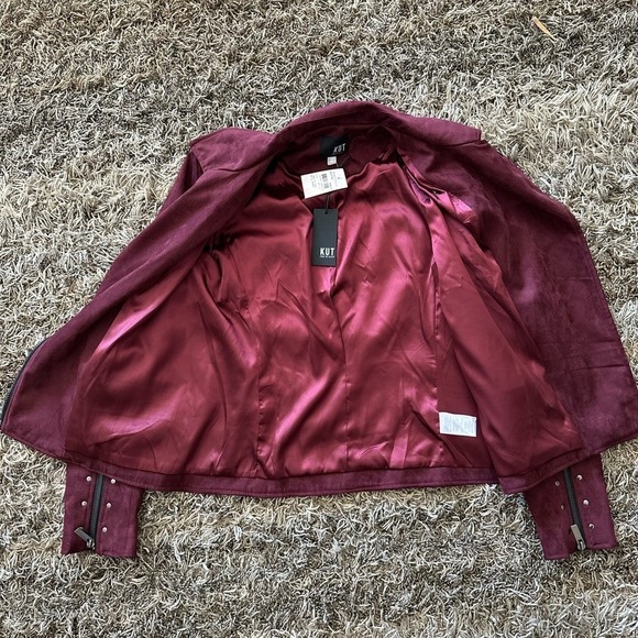 NWT Kut from the Kloth Burgundy Jacket - Picture 4 of 9